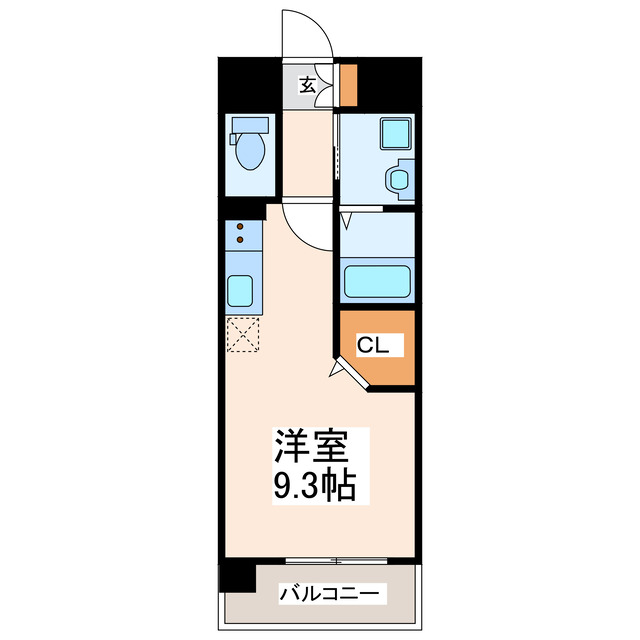 熊本県熊本市中央区出水１（マンション）の賃貸物件の間取り