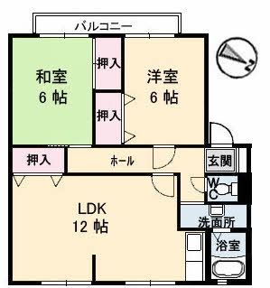 サンガーデンひあさC棟の間取り