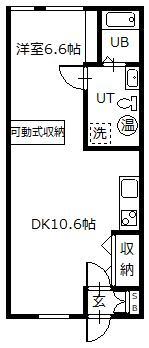 デザイナーズＡＰ・６８　Ｂ棟の間取り