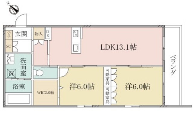 （シニア限定）へーベルＶｉｌｌａｇｅ東千葉～東千葉ヘーベルヴィレッジ～の間取り