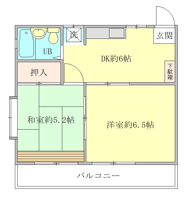 アート野口町の間取り