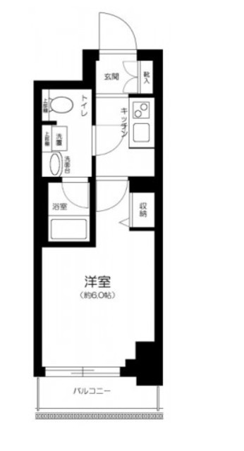 大田区南千束のマンションの間取り