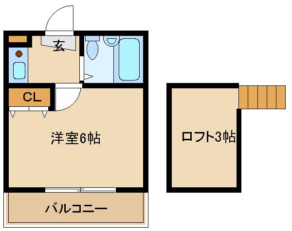 練馬区上石神井南町のアパートの間取り