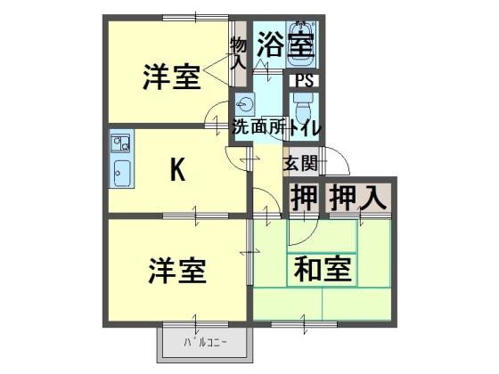 セントラル　ハイツの間取り