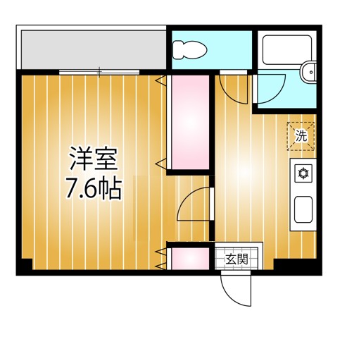 ハイツＫ－15の間取り