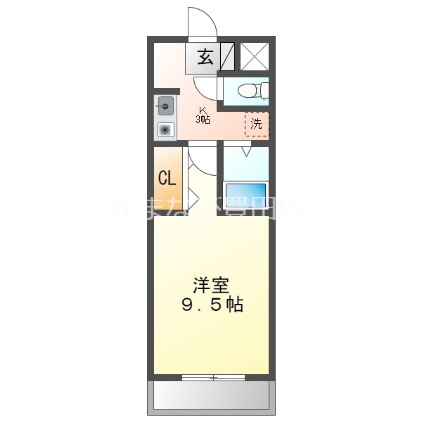 安城市明治本町のマンションの間取り