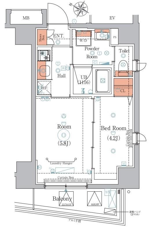 【板橋区清水町のマンションの間取り】