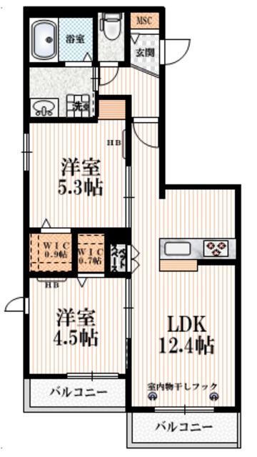 （仮称）新松戸４丁目メゾンの間取り