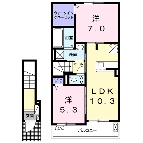 マーレインテルノIIの間取り