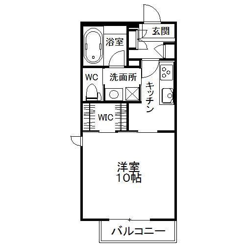 盛岡市下太田下川原築8年の間取り