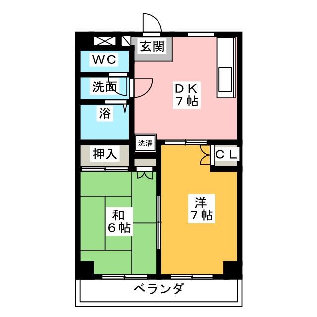 エスペランサーみずのの間取り