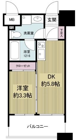 ルネッサンス21博多の間取り