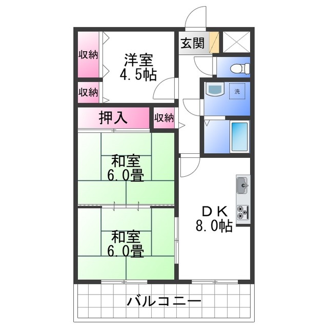 ブランシャトーの間取り