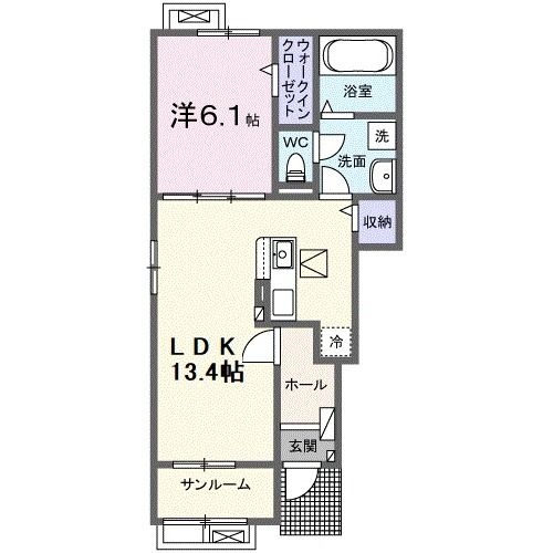 モンド　カロレIIの間取り