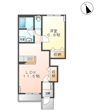 落ち着いた住環境が魅力の間取り