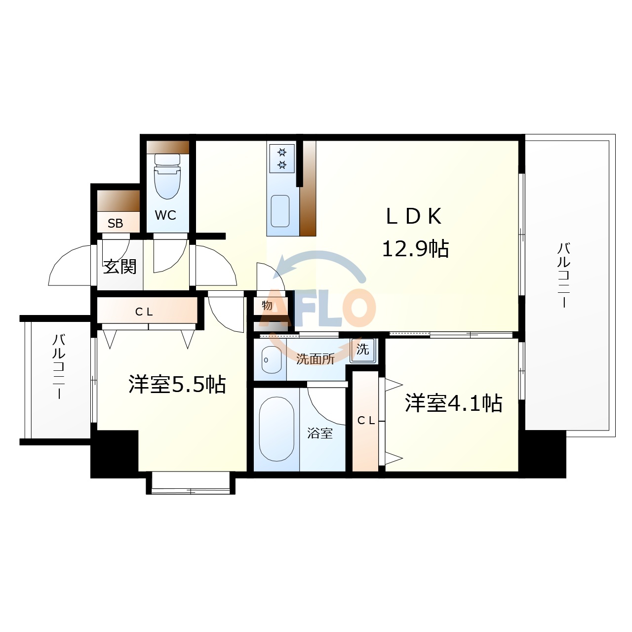 TOP COURT都島の間取り