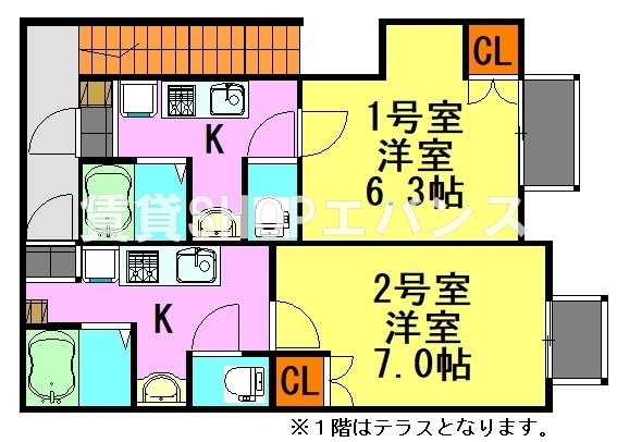 仮)三山2丁目共同住宅の間取り