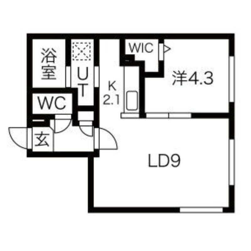 グランエリーナ南郷の間取り