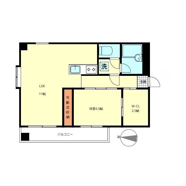 中野区南台のマンションの間取り