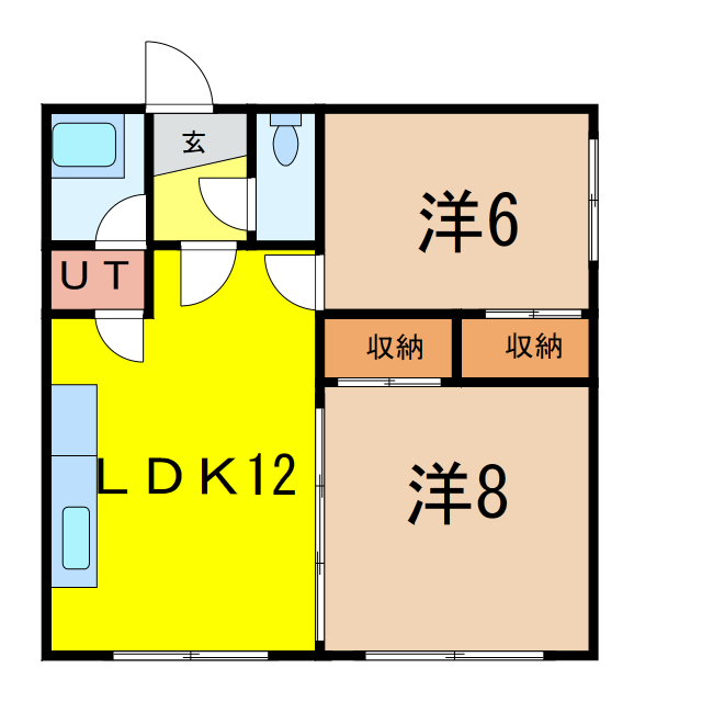 ひらきマンションの間取り