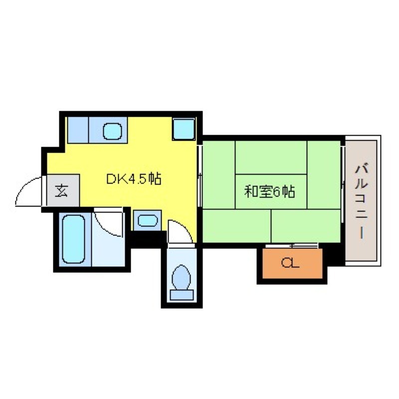 名古屋市中区新栄のマンションの間取り