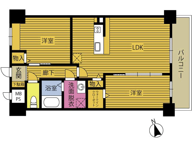 プロスペリタ宗方の間取り