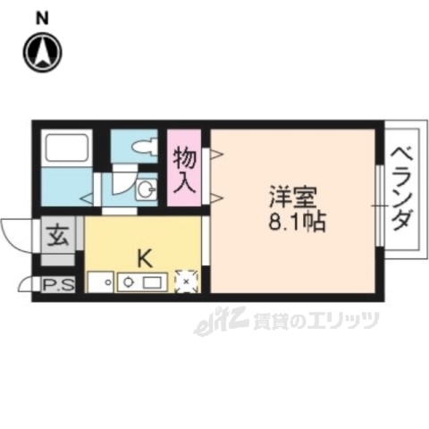 リヴィエール深草の間取り