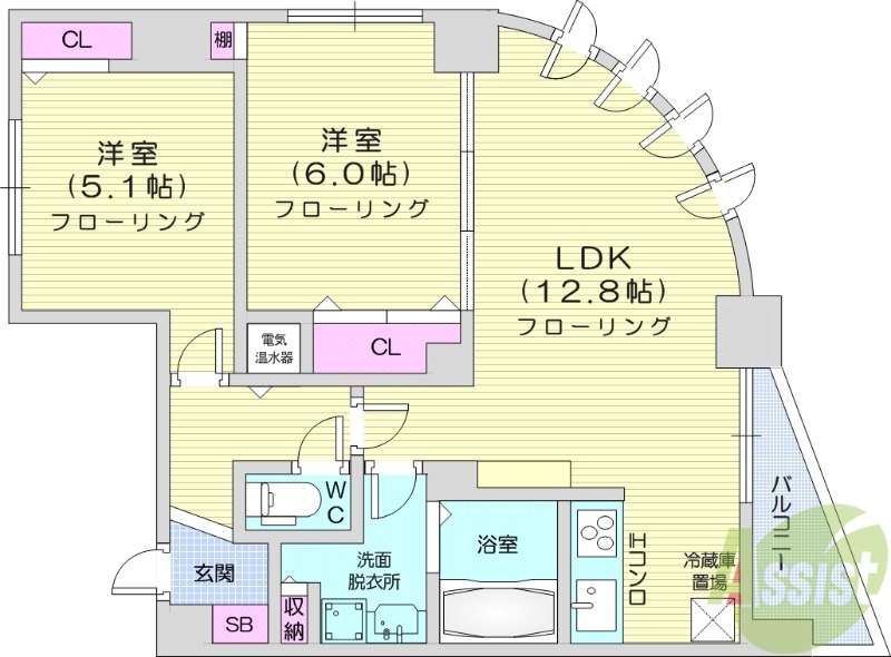 ミラベルパーク宮の森の間取り