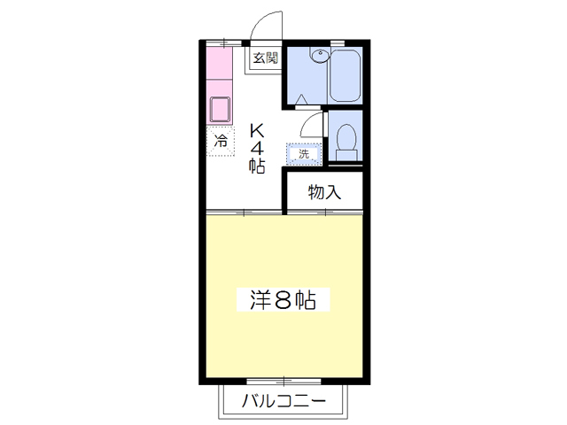 グリーンヒルズＢ棟の間取り