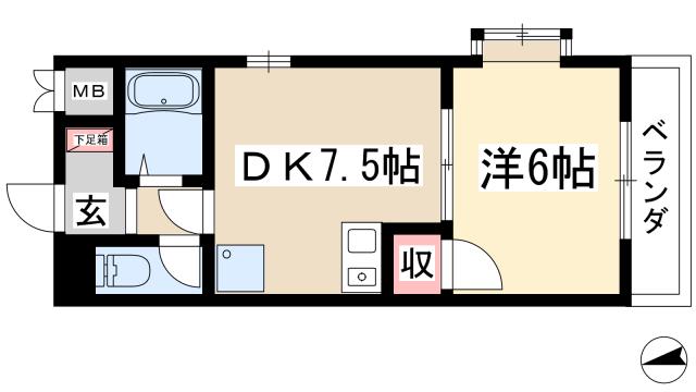 ガーデンビル城下の間取り