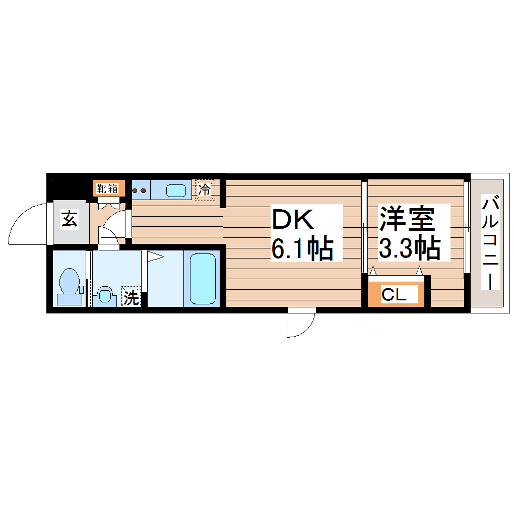 アンセル泉中央の間取り