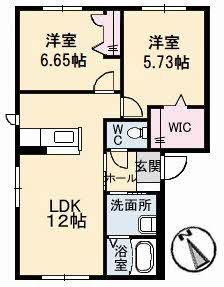 シャーメゾンプランドール D棟の間取り