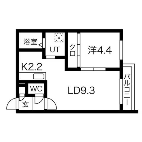 【Gracias Shinsapporo12の間取り】