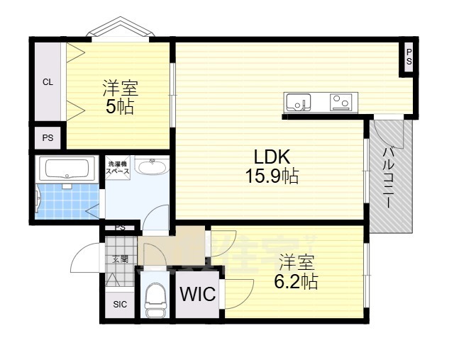 シエーナ枚方岡南の間取り