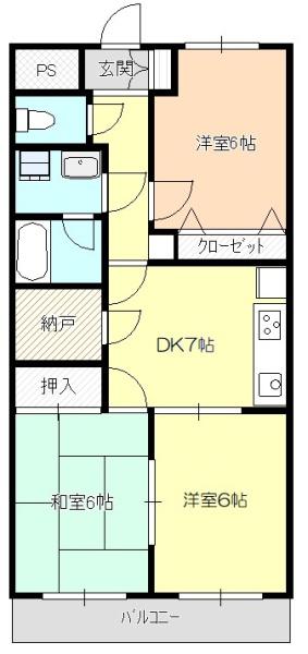 パルコート所沢の間取り