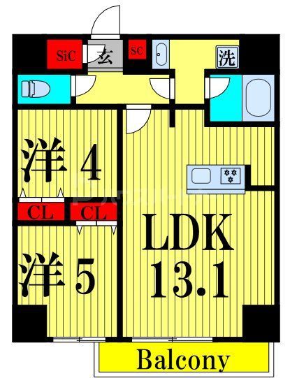 クラリティア西日暮里の間取り写真