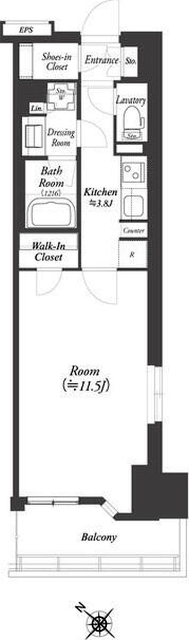 WORVE横浜伊勢佐木町の間取り