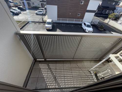 バルコニー　落ち着いた時間を過ごせるバルコニーです