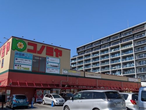 スーパー　コノミヤ 砂田橋店（スーパー）まで245m