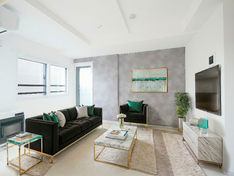 居室・リビング　モデルルーム仕様の画像です。