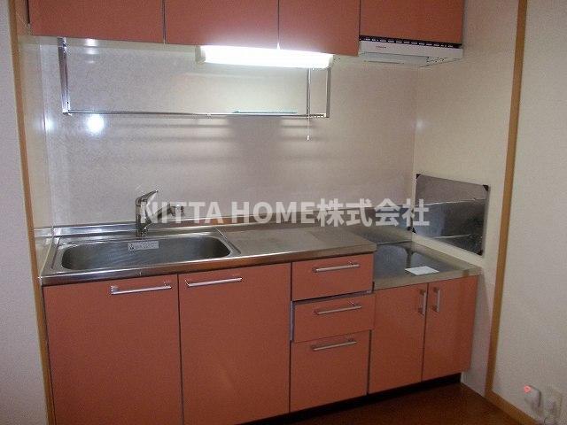 キッチン　ガスコンロ設置可能です◎