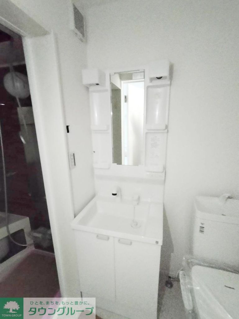 洗面設備　建築中