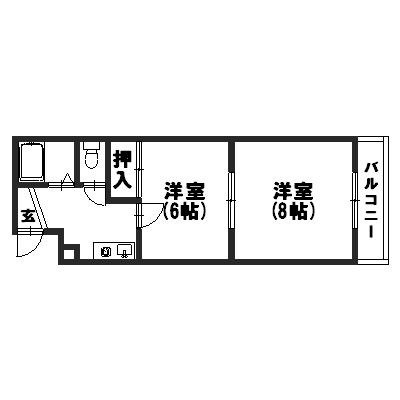 ベルメゾンアルヴェの間取り写真