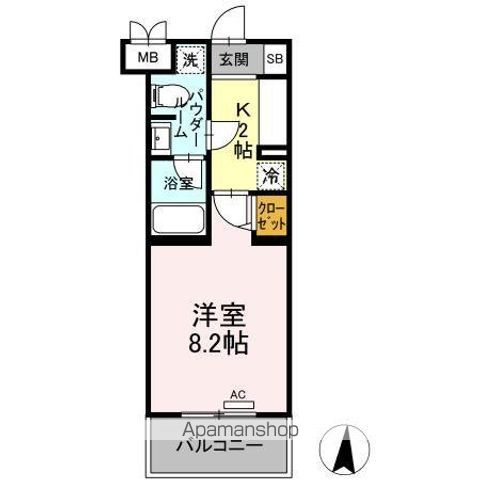 ファンディ平塚の間取り写真