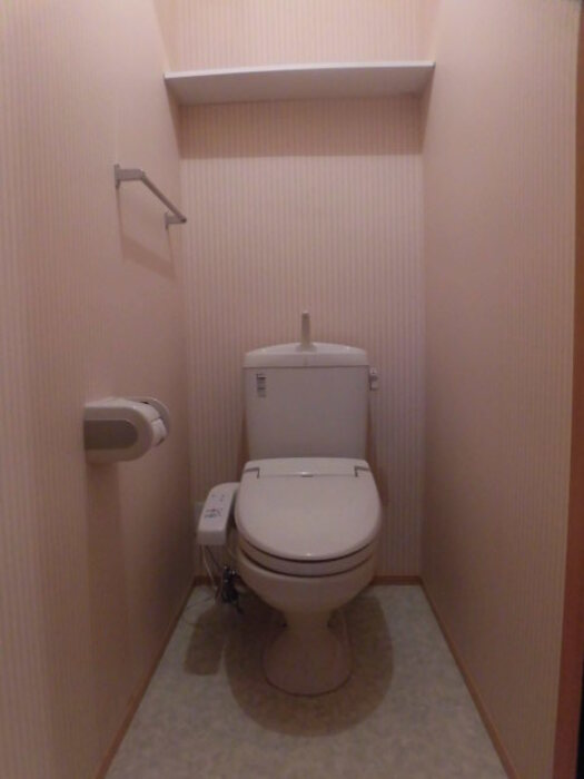 トイレ　落ち着いた色調のトイレです