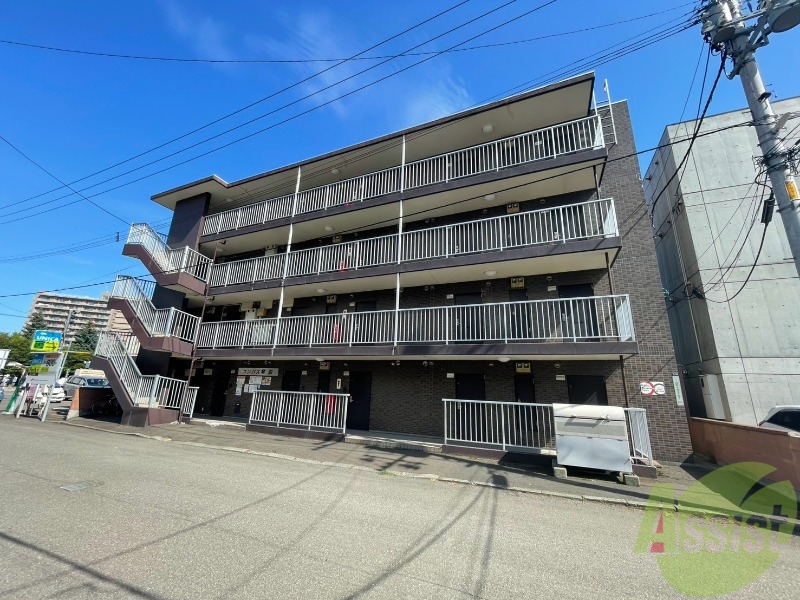 建物外観　札幌市西区二十四軒四条「コンパス琴似」