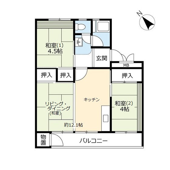 URこま川の間取り写真