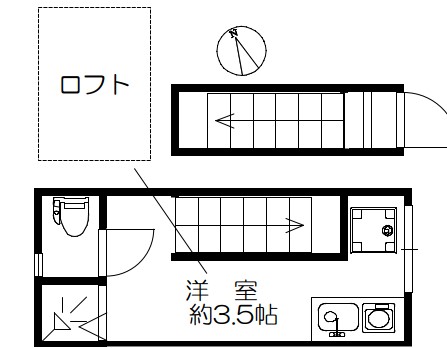 東急東横線 都立大学駅 徒歩13分 2階建 築10年の間取り写真