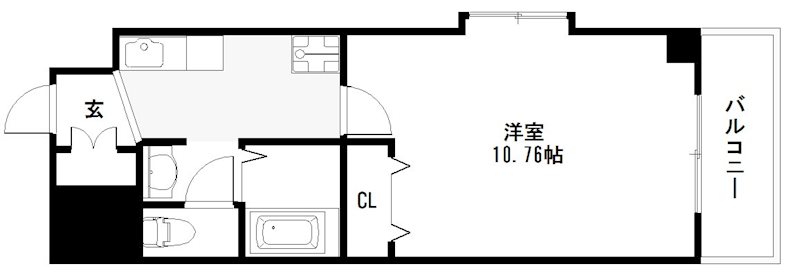 地下鉄烏丸線 烏丸御池駅 徒歩3分 10階建 築23年の間取り写真