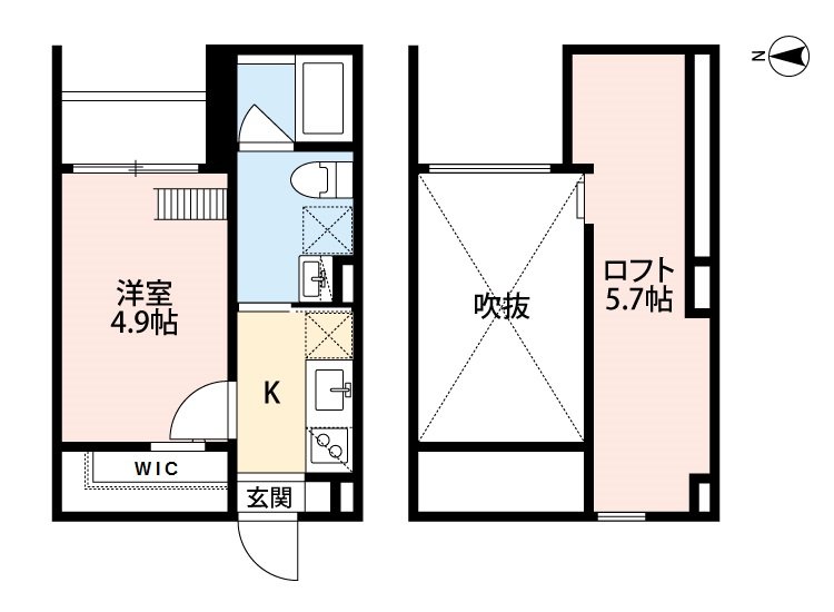 Y’svillage馬場通の間取り写真